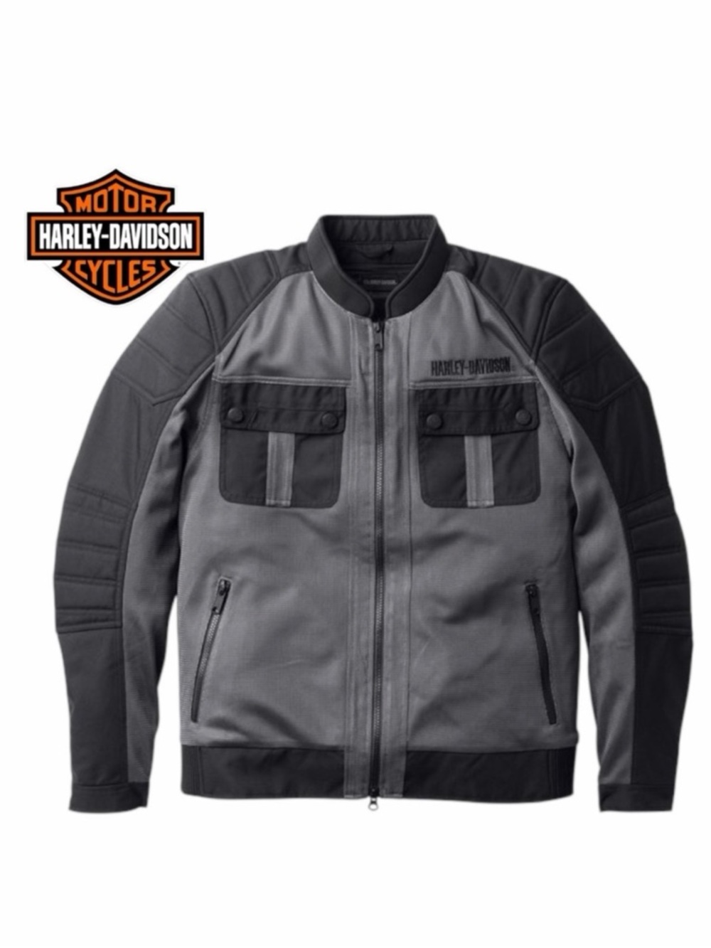 Harley-Davidson NWT‎ Women’s Zephyr Mesh Granite Grey Jacket - Size XL